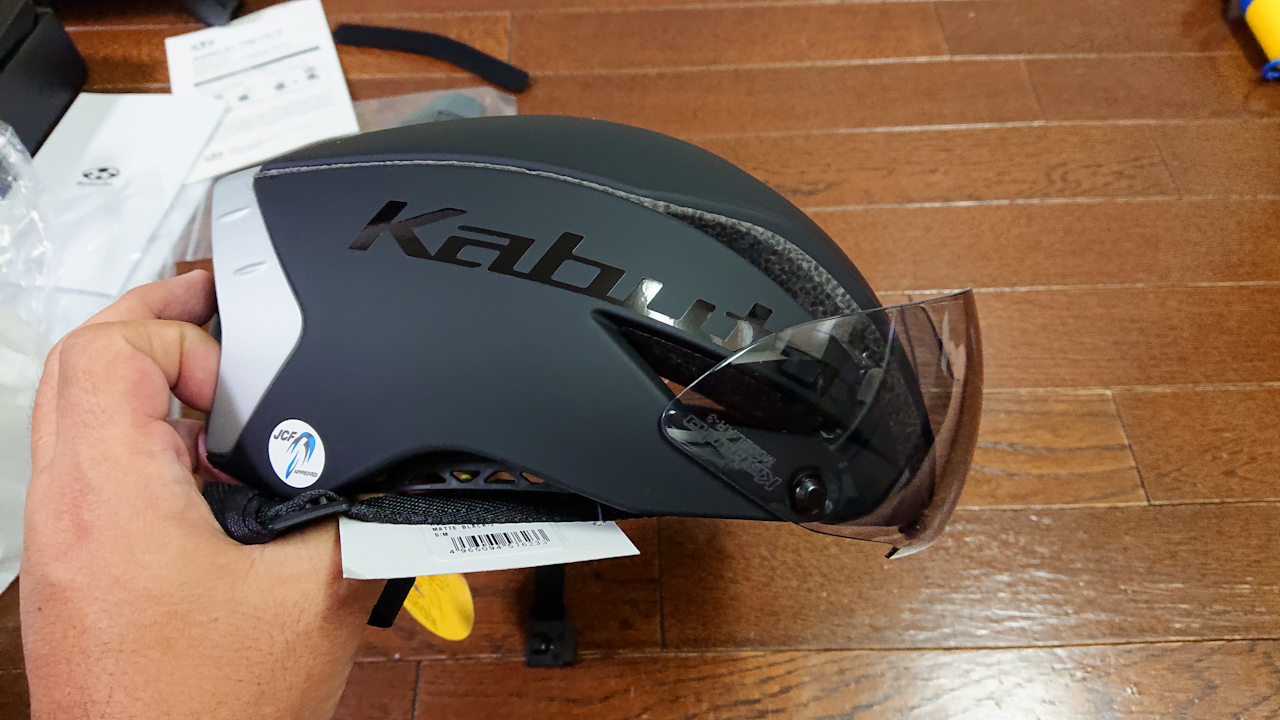 壊したヘルメット（OGK KABUTO AERO-R1(TR))を分解してみました 