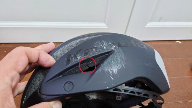 壊したヘルメット（OGK KABUTO AERO-R1(TR))を分解してみた