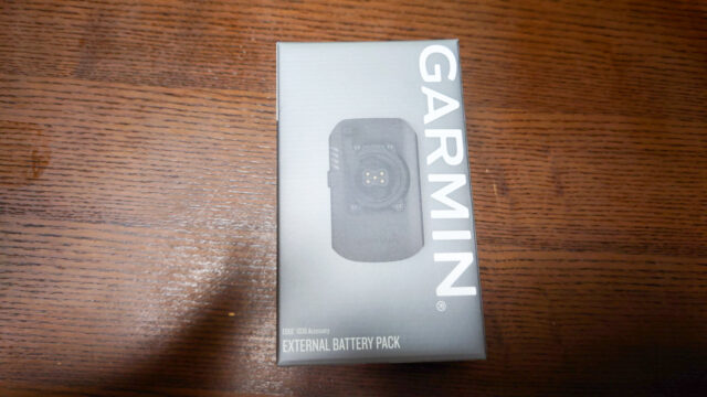 Garminの拡張バッテリーパック到着しました
